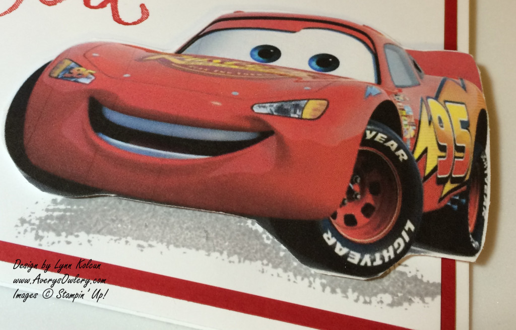Lightning McQueen says Thank You - Stamping with Avery's Owlery